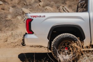 Toyota Tundra Rear Bumper - DV8 Offroad - Spec Series, Mid-Width, Steel - Black - `22-`26